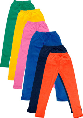 

IndiWeaves Legging For Girls(Multicolor Pack of 6, Blue;green;orange;pink;yellow