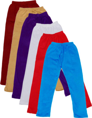 

IndiWeaves Legging For Girls(Multicolor Pack of 6, Beige;blue;maroon;purple;red;white