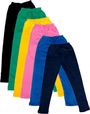 

IndiWeaves Legging For Girls(Multicolor Pack of 6, Black;blue;green;pink;yellow