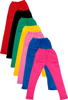 

IndiWeaves Legging For Girls(Multicolor Pack of 7, Black;blue;green;pink;red;yellow