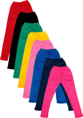 

IndiWeaves Legging For Girls(Multicolor Pack of 8, Black;blue;green;pink;red;yellow