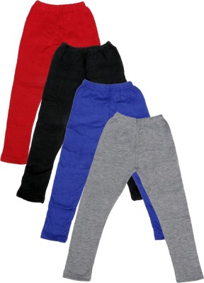 IndiWeaves Legging For Girls(Red Pack of 4)