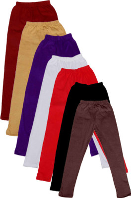 

IndiWeaves Legging For Girls(Multicolor Pack of 7, Beige;black;brown;maroon;purple;red;white