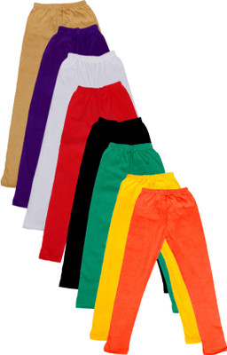 

IndiWeaves Legging For Girls(Multicolor Pack of 8, Beige;black;green;orange;purple;red;white;yellow