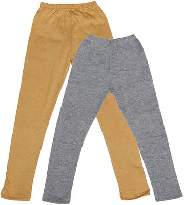 

IndiWeaves Legging For Girls(Beige Pack of 2, Beige;grey