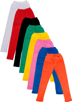 

IndiWeaves Legging For Girls(Multicolor Pack of 8, Black;blue;green;orange;pink;red;white;yellow
