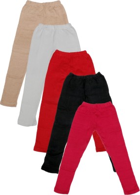 Indistar Legging For Girls(Beige Pack of 5)