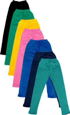 

IndiWeaves Legging For Girls(Multicolor Pack of 7, Black;blue;green;pink;yellow