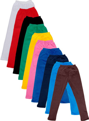 

IndiWeaves Legging For Girls(Multicolor Pack of 10, Black;blue;brown;green;pink;red;white;yellow