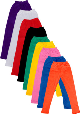 

IndiWeaves Legging For Girls(Multicolor Pack of 9, Black;blue;green;orange;pink;purple;red;white;yellow