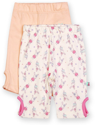 

FS Mini Klub Legging For Girls(Pink Pack of 2, Peach & aop