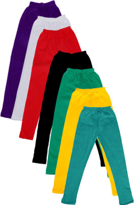 

IndiWeaves Legging For Girls(Multicolor Pack of 7, Black;green;purple;red;white;yellow