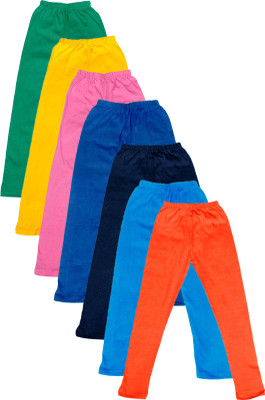 

IndiWeaves Legging For Girls(Multicolor Pack of 7, Blue;green;orange;pink;yellow
