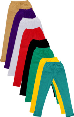 

IndiWeaves Legging For Girls(Multicolor Pack of 8, Beige;black;green;purple;red;white;yellow