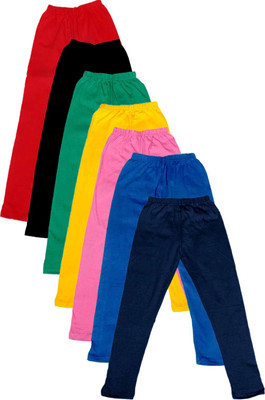 

IndiWeaves Legging For Girls(Multicolor Pack of 7, Black;blue;green;pink;red;yellow