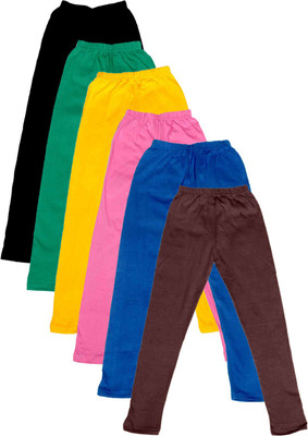 

IndiWeaves Legging For Girls(Multicolor Pack of 6, Black;blue;brown;green;pink;yellow