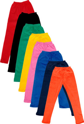 

IndiWeaves Legging For Girls(Multicolor Pack of 8, Black;blue;green;orange;pink;red;yellow