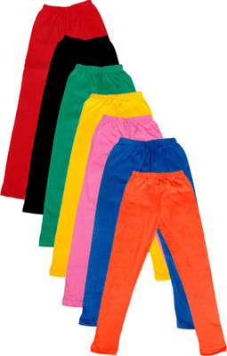 

IndiWeaves Legging For Girls(Multicolor Pack of 7, Black;blue;green;orange;pink;red;yellow