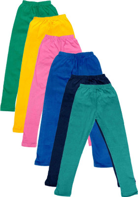

IndiWeaves Legging For Girls(Multicolor Pack of 6, Blue;green;pink;yellow