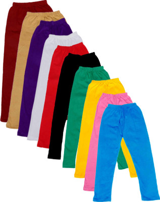

IndiWeaves Legging For Girls(Multicolor Pack of 10, Beige;black;blue;green;maroon;pink;purple;red;white;yellow