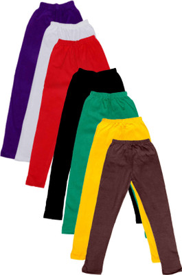 

IndiWeaves Legging For Girls(Multicolor Pack of 7, Black;brown;green;purple;red;white;yellow