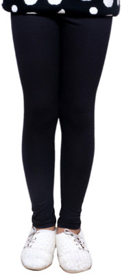 

IndiWeaves Legging For Girls(Black, Black & white & green