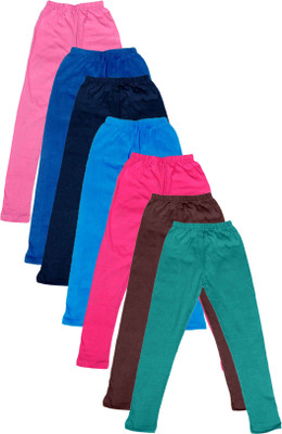 

IndiWeaves Legging For Girls(Multicolor Pack of 7, Blue;brown;green;pink