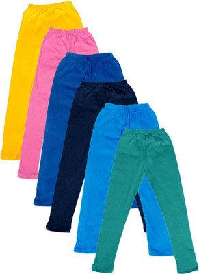 

IndiWeaves Legging For Girls(Multicolor Pack of 6, Blue;green;pink;yellow