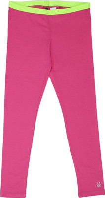 

United Colors of Benetton Legging For Girls(Pink Pack of 1