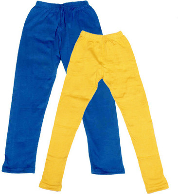 IndiWeaves Legging For Girls(Blue Pack of 2)