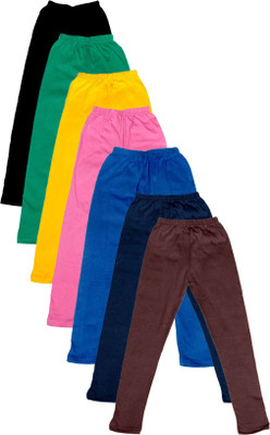 

IndiWeaves Legging For Girls(Multicolor Pack of 7, Black;blue;brown;green;pink;yellow