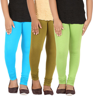 

Greenwich Legging For Girls(Multicolor Pack of 3), Olive green;pool green;turq blue