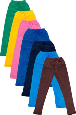 

IndiWeaves Legging For Girls(Multicolor Pack of 7, Blue;brown;green;pink;yellow