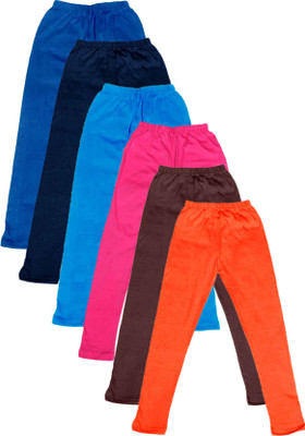

IndiWeaves Legging For Girls(Multicolor Pack of 6, Blue;brown;orange;pink