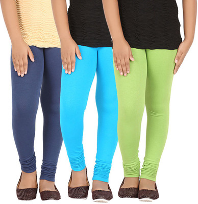 

Greenwich Legging For Girls(Multicolor Pack of 3), Lawn green;navy blue;turq blue
