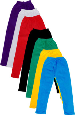 

IndiWeaves Legging For Girls(Multicolor Pack of 7, Black;blue;green;purple;red;white;yellow