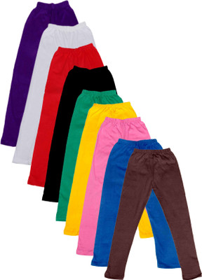 

IndiWeaves Legging For Girls(Multicolor Pack of 9, Black;blue;brown;green;pink;purple;red;white;yellow