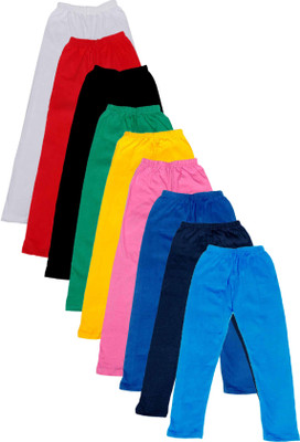 

IndiWeaves Legging For Girls(Multicolor Pack of 9, Black;blue;green;pink;red;white;yellow