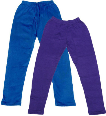 IndiWeaves Legging For Girls(Blue Pack of 2)