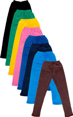 

IndiWeaves Legging For Girls(Multicolor Pack of 8, Black;blue;brown;green;pink;yellow