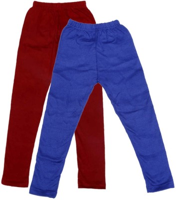 IndiWeaves Legging For Girls(Maroon Pack of 2)