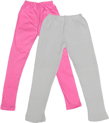 

IndiWeaves Legging For Girls(Pink Pack of 2, Pink;white