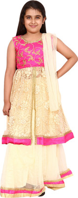 

DHANYA Girls Lehenga Choli Ethnic Wear Embellished Lehenga Choli(Multicolor, Pack of 1, Pink