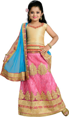 72 OFF on Aarika Girls Lehenga Choli Ethnic Wear Self Design