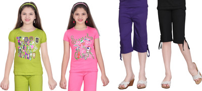 

Sini Mini Kids Nightwear Girls Printed Cotton, Multicolor