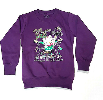 

Cuddlezz Kids Nightwear Girls Printed Cotton Polyester Blend(Purple Pack of 1