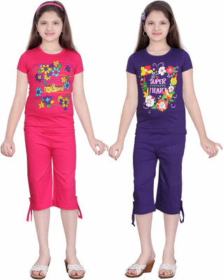 

Sini Mini Kids Nightwear Girls Printed Cotton, Multicolor