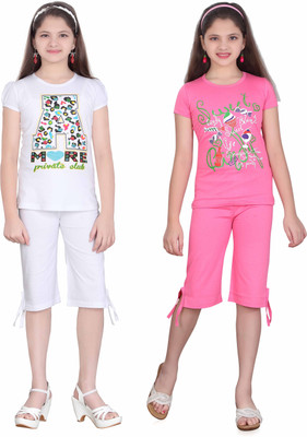 

Sini Mini Kids Nightwear Girls Printed Cotton, Multicolor
