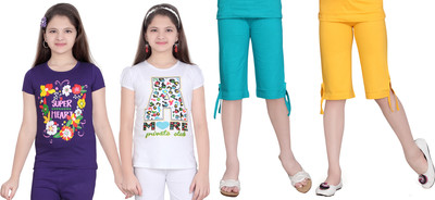 

Sini Mini Kids Nightwear Girls Printed Cotton, Multicolor