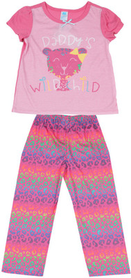 

The Children's Place Kids Nightwear Girls Printed Cotton(Pink, 1060